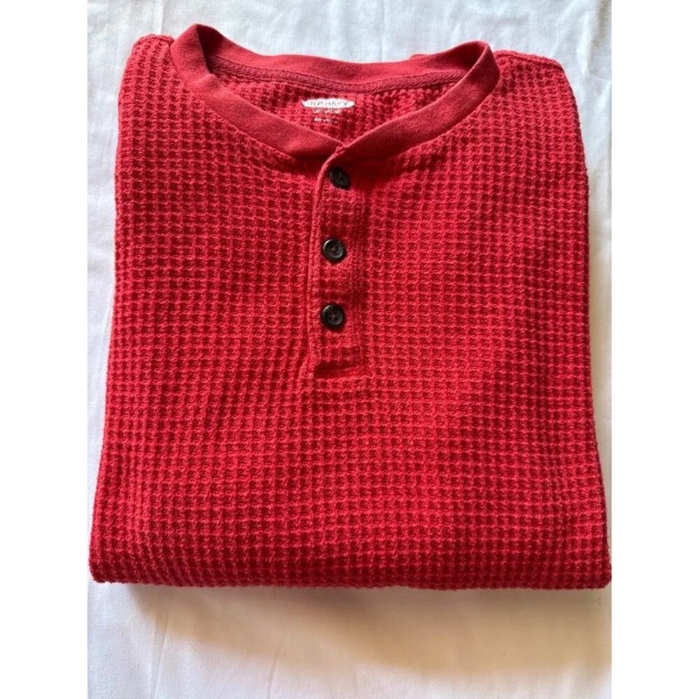 Old Navy Men’s Red Henley sweater